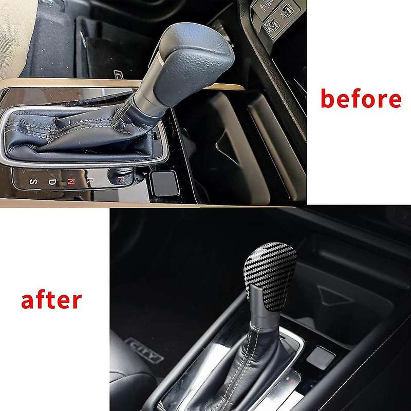 For Honda City Car Gear Shift Handle Knob Frame Cover Decor Sticker