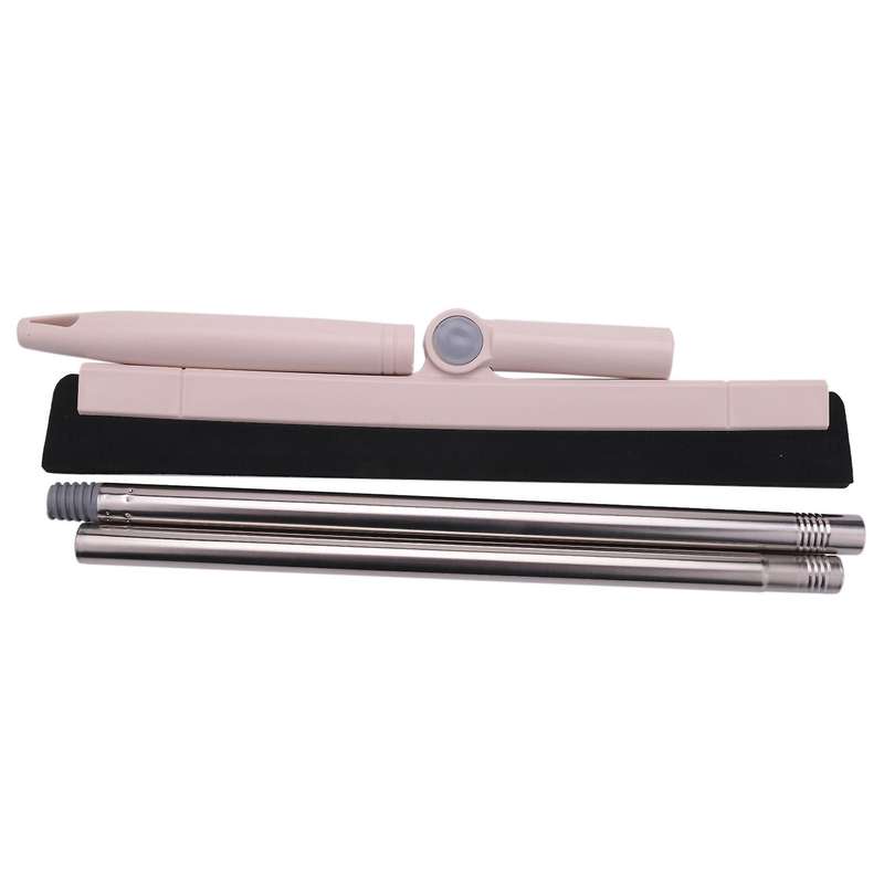 Rotating Cleaning Glass Wiper Floor Scraping Floor Cleaning Pink