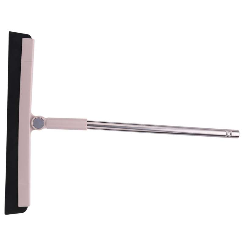 Rotating Cleaning Glass Wiper Floor Scraping Floor Cleaning Pink