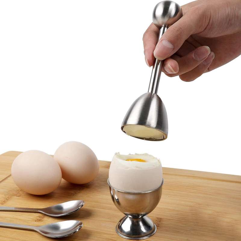 Stainless Steel Eggs Separator,4 Spoons,4 Cups,1 Shells Remover