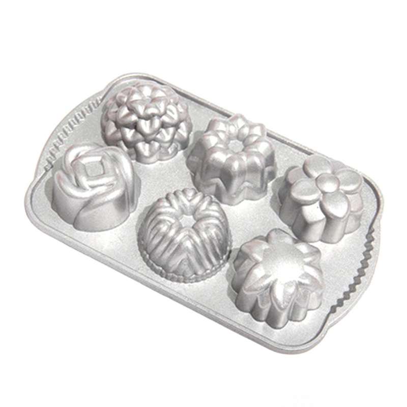 Geo Bundtlette Pan,one Size 6 Different Shapes,diy Cake Pan,bundt Pan