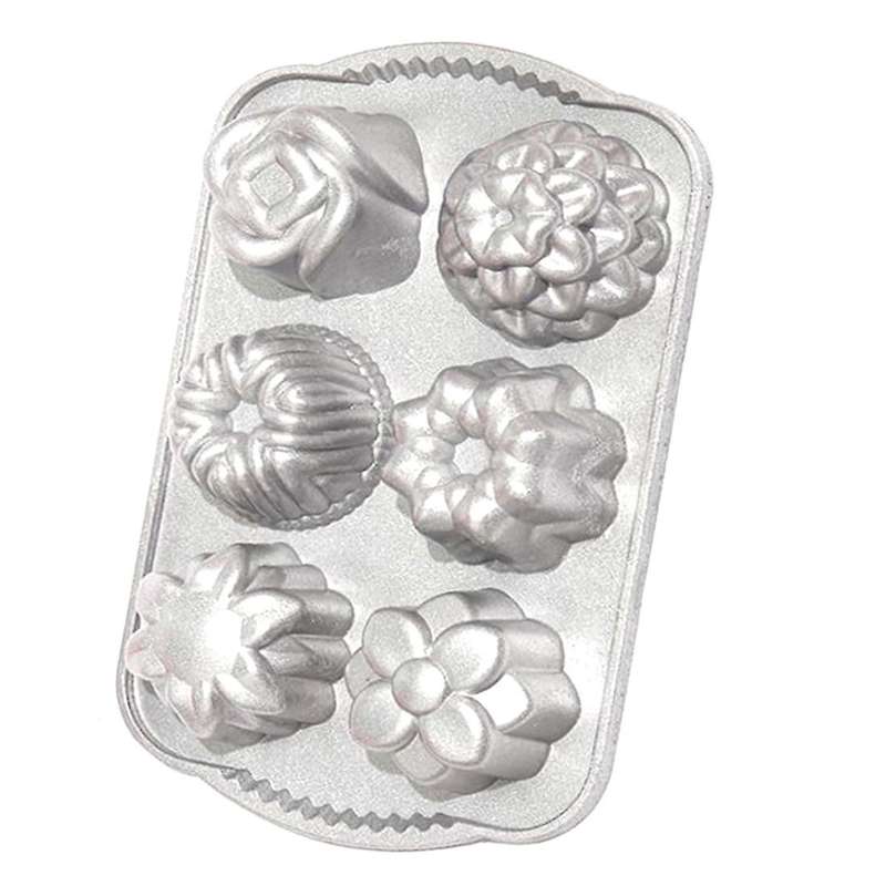 Geo Bundtlette Pan,one Size 6 Different Shapes,diy Cake Pan,bundt Pan