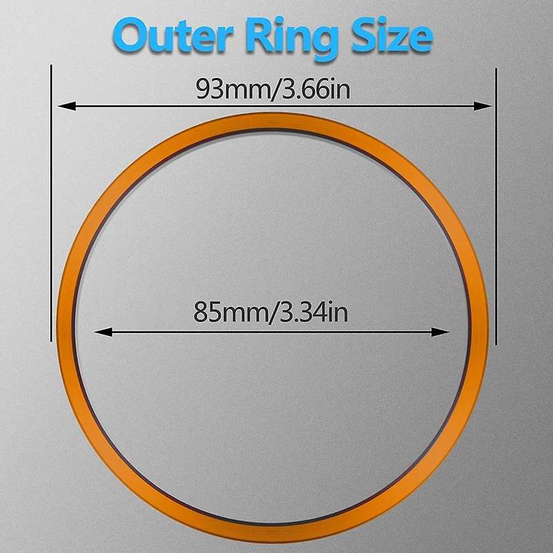 Air Conditioning A/c Outer Vent Rings Trim Decoration Cover (orange)