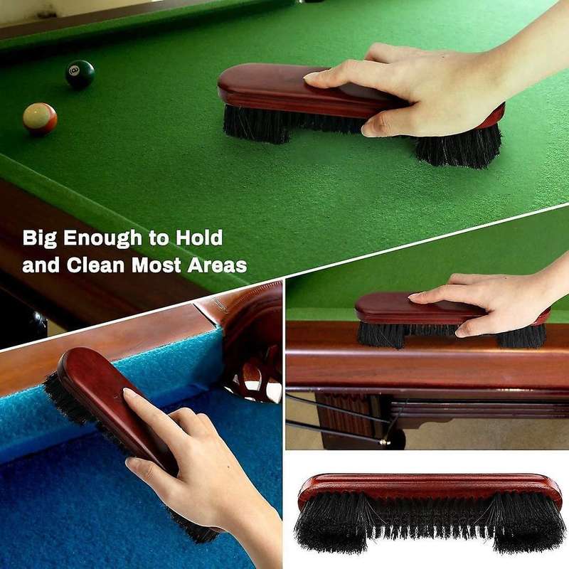 2pcs Billiard Billiard Pool Table Corner Brush and Rail Brush Set