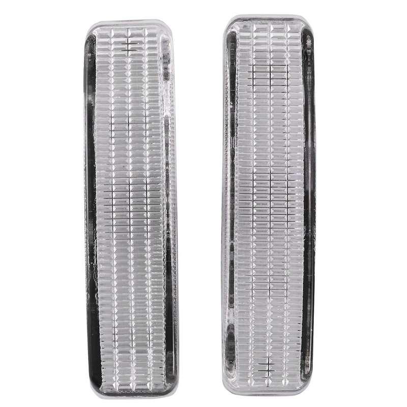 1 Pair Front Fender Side Lamp Housing White Lens for Bmw 5 Series E39