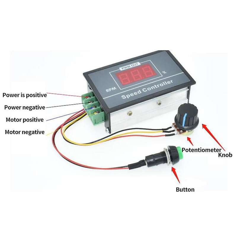 Pwm Dc Motor Speed Controller with Digital Display 30a Pwm