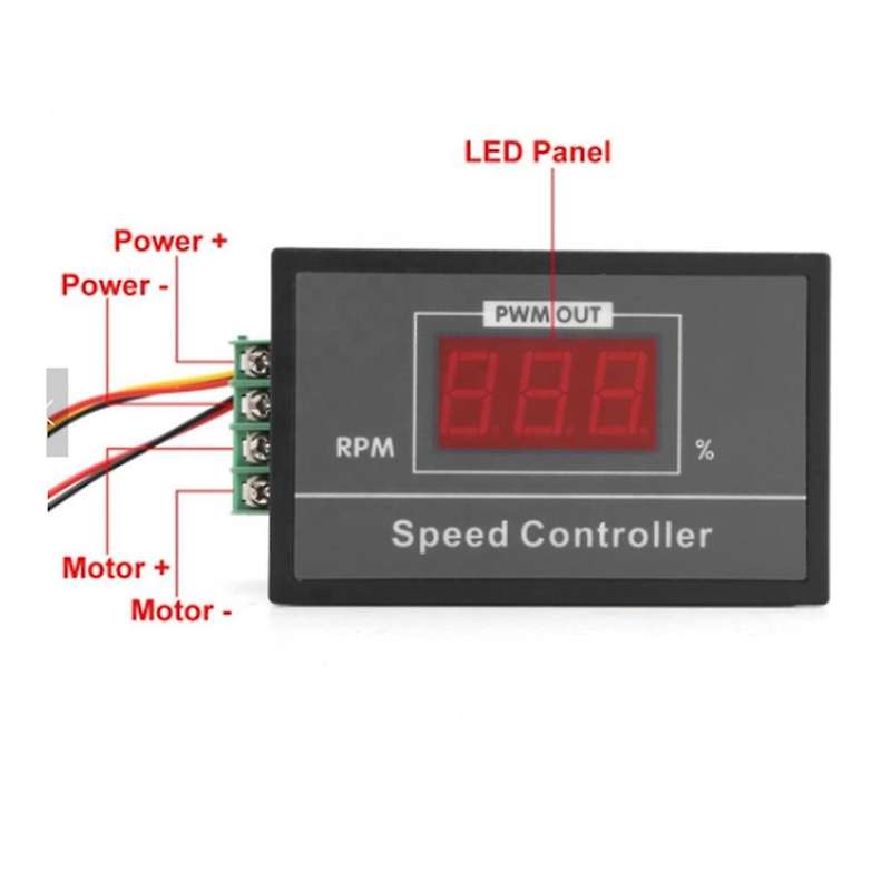 Pwm Dc Motor Speed Controller with Digital Display 30a Pwm