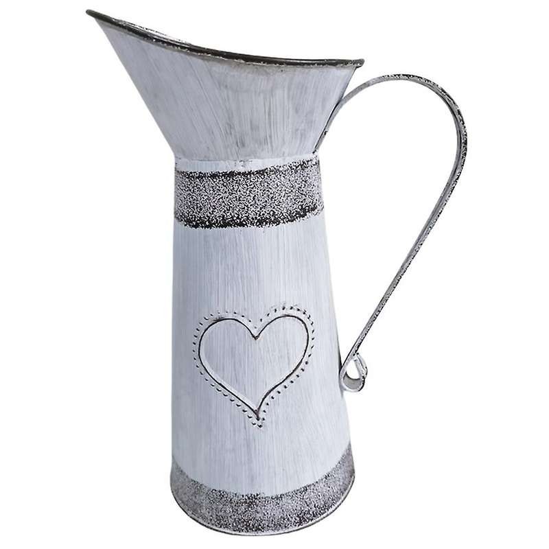 Wrought Iron Flower Pot Retro Tin European Vase Garden Decoration