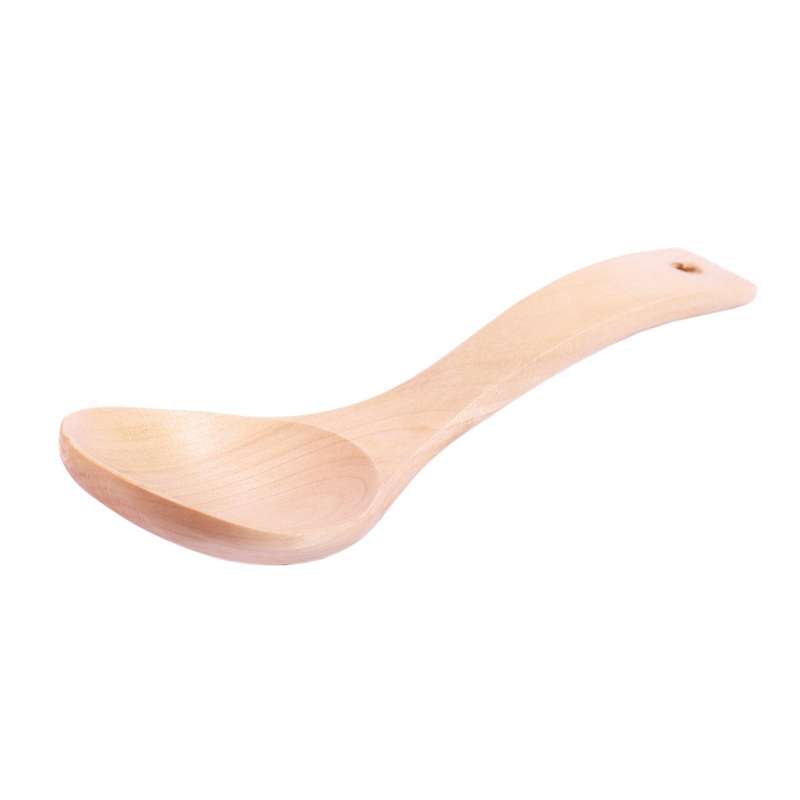 10 Pieces Wooden Spoons for Eating, Eco-friendly Handmade Teaspoon