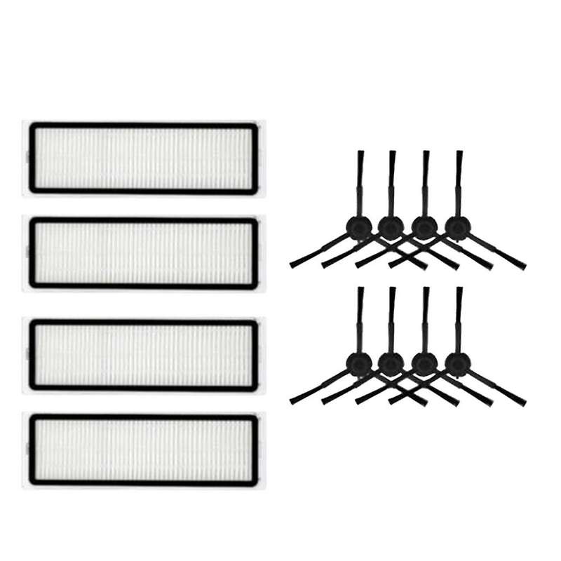 12 Pcs Side Brush Hepa Filter for Dearme L10plus Vacuum Cleaner