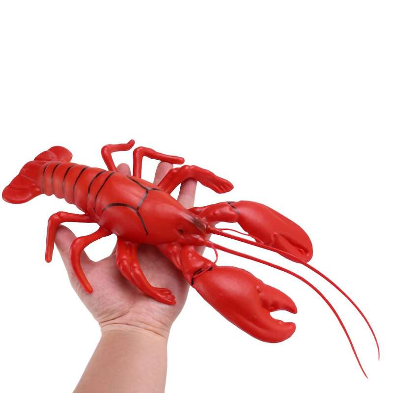 2x 12x5 Inch Big Fake Lobster Model Artificial Marine Decoration