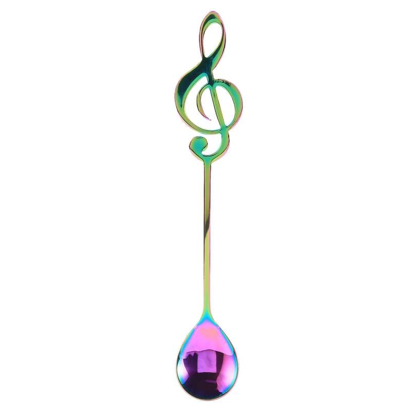 6-pack Stainless Steel Staff Musical Notation Shaped Coffee Spoons