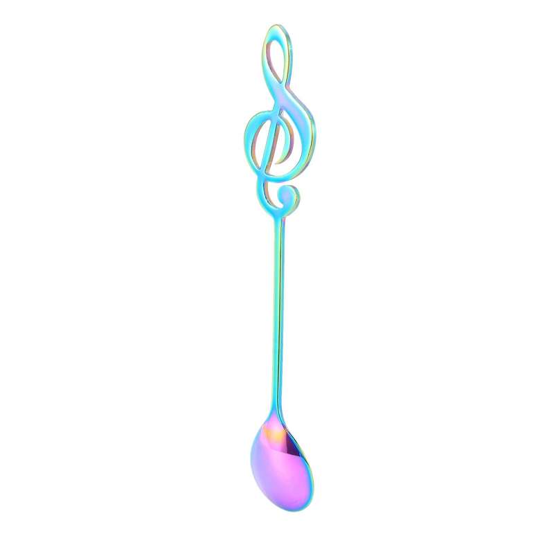 6-pack Stainless Steel Staff Musical Notation Shaped Coffee Spoons