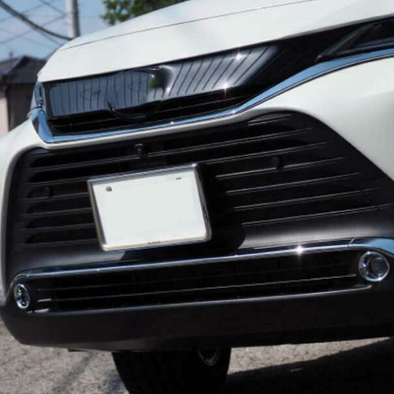 For Toyota Harrier Venza Abs Black Front Fog Lamp Light Trim
