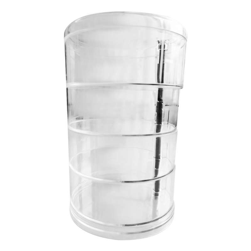 4 Layer Clear Rotatable Jewelry Organizer Box Jewelry Storage Box