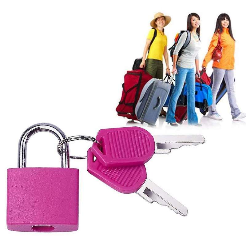 8 Pack Locks Small Padlock with Key Luggage Gym for Outdoor School C