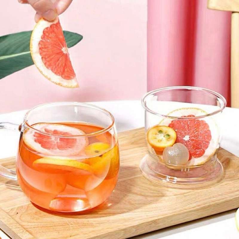 Glass Tea Cup 300ml Borosilicate Glass Tea Cup Coffee Cup Tea Maker