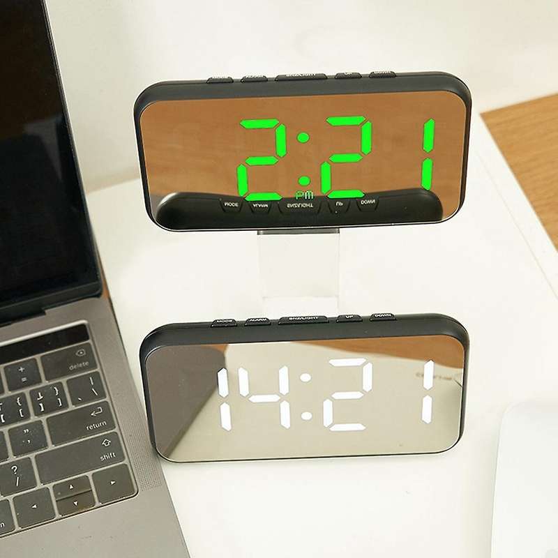 Digital Alarm Led Clock,alarm Clock Display Mirror Memory Function 1