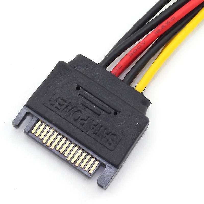 10pcs Sata Power Cable 15pin Male to Female Sata Power Splitter