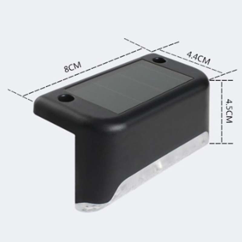 4pcs Led Outdoor Garden Solar Light for Stair Courtyard