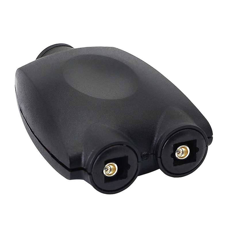 Gerhone Fiber Optic Splitter 1 to 2 Female to Female,black