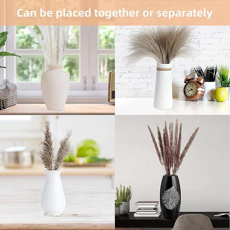 55pcs Pampas Grass Bouquet,natural Dried Pampas Grass