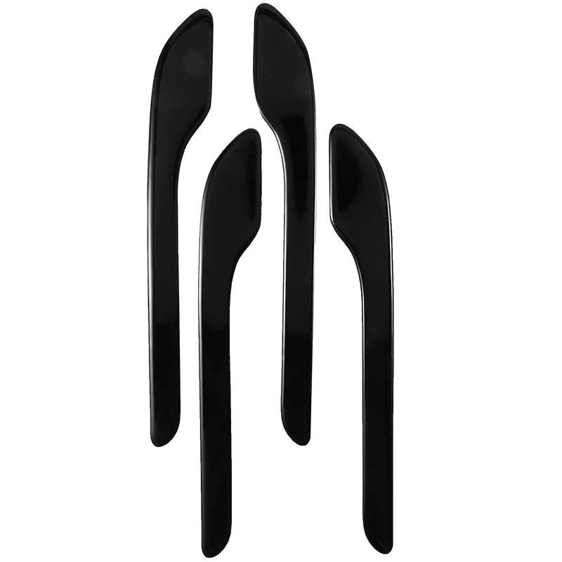 Car Door Handle Stickers for Tesla Model 3, 3d Decal 4pcs (black)