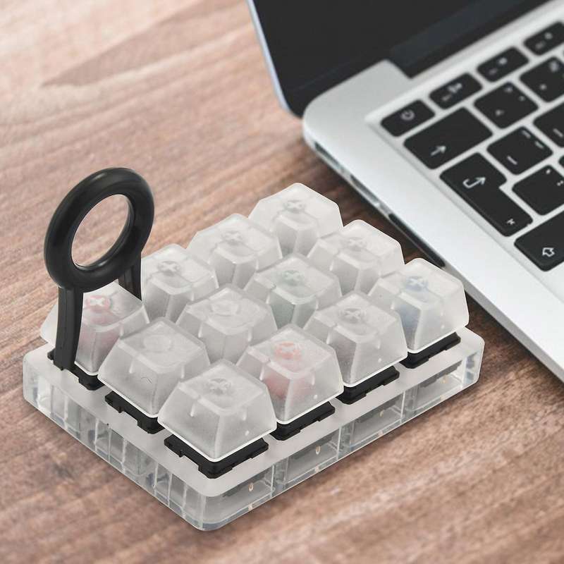 Acrylic Keyboard Tester 12 Clear Plastic Keycap Sampler