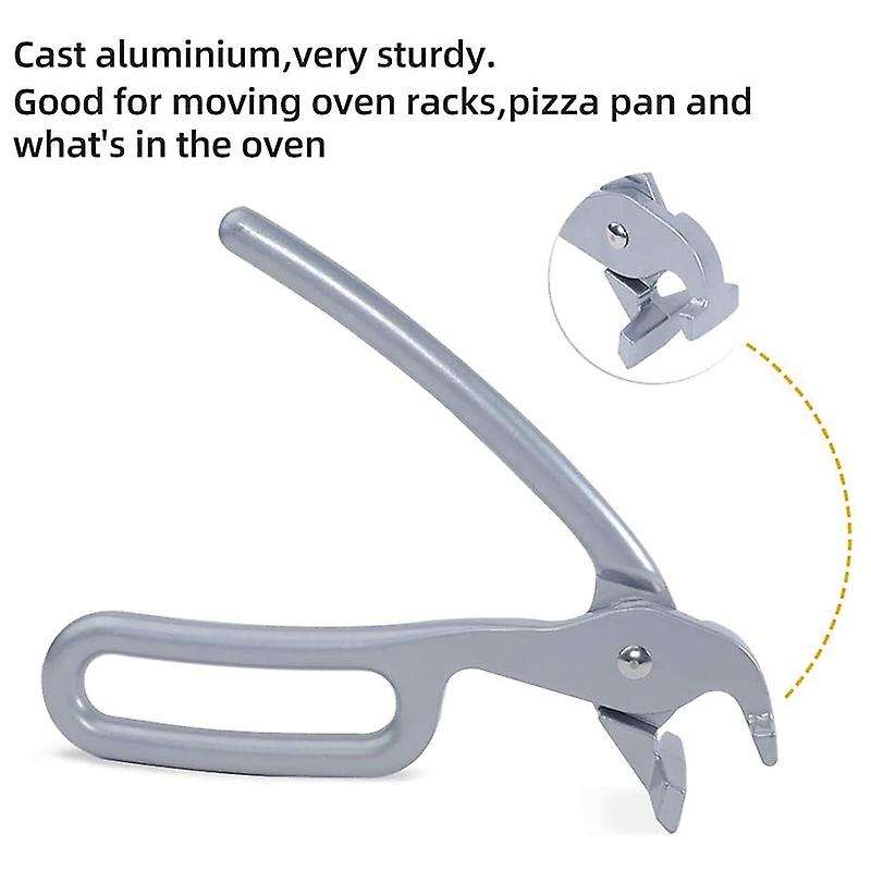Pizza Pan Gripper for Deep Pizza Pans, Cast Aluminum Pan Tongs