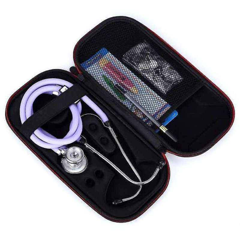 Hard Eva Stethoscope Carrying Case Storage Box Shell Mesh Pockets