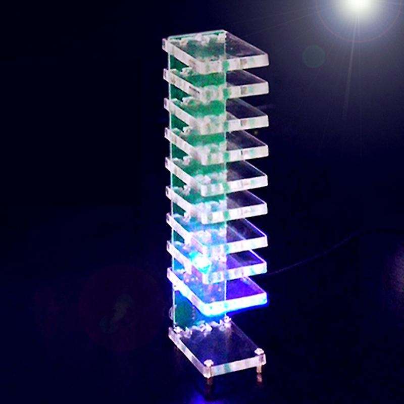 Vu Meter 10 Level Column Light Led Electronic Crystal Sound Control