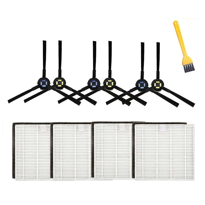 Side Brush Filter Kits for Ilife V8 V8s Plus X750 X800 X785 V80 Max