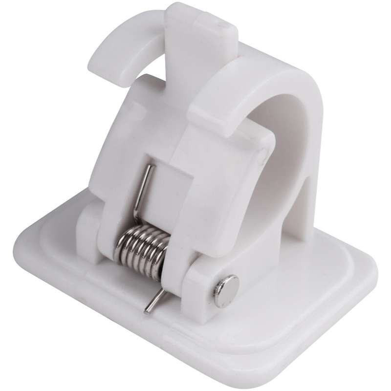 10 Pcs Self Adhesive Hooks Rod Bracket Hanging Rod Clip Wall Hooks