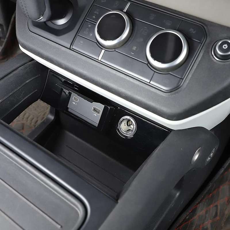 For Land Rover Defender 2020-2022 Car Center Console Usb, Black