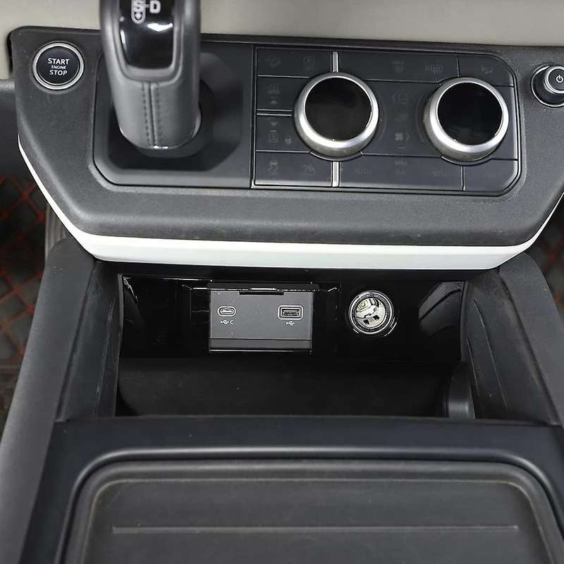 For Land Rover Defender 2020-2022 Car Center Console Usb, Black