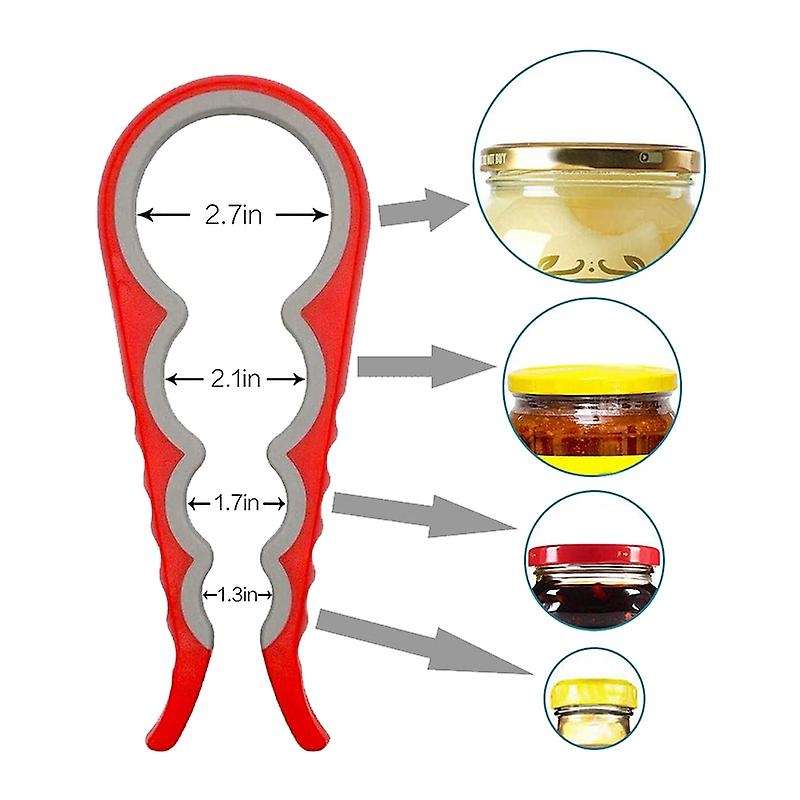 Manual Can Opener with 4 In 1 Jar Opener Set for Arthritis Camping