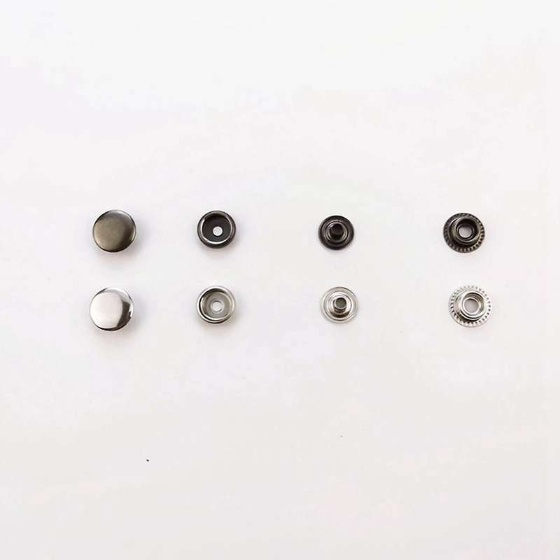 50 Sets 15mm Leather Snap Fasteners Kit Press Stud Metal Button Snaps