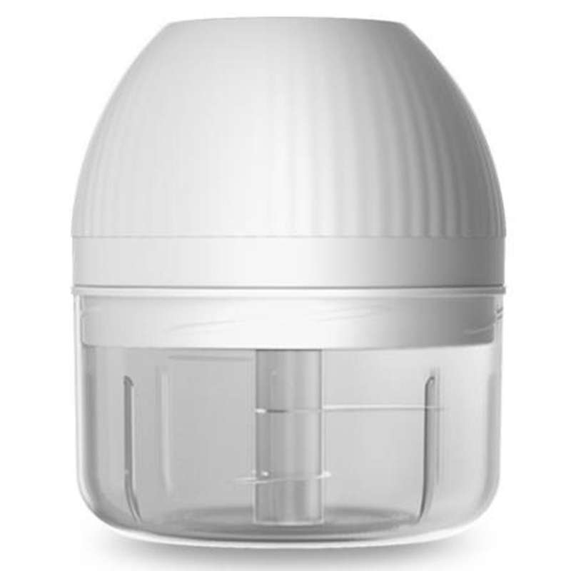 Mini Electric Garlic Chopper Usb Charging Masher Machine Sturdy White