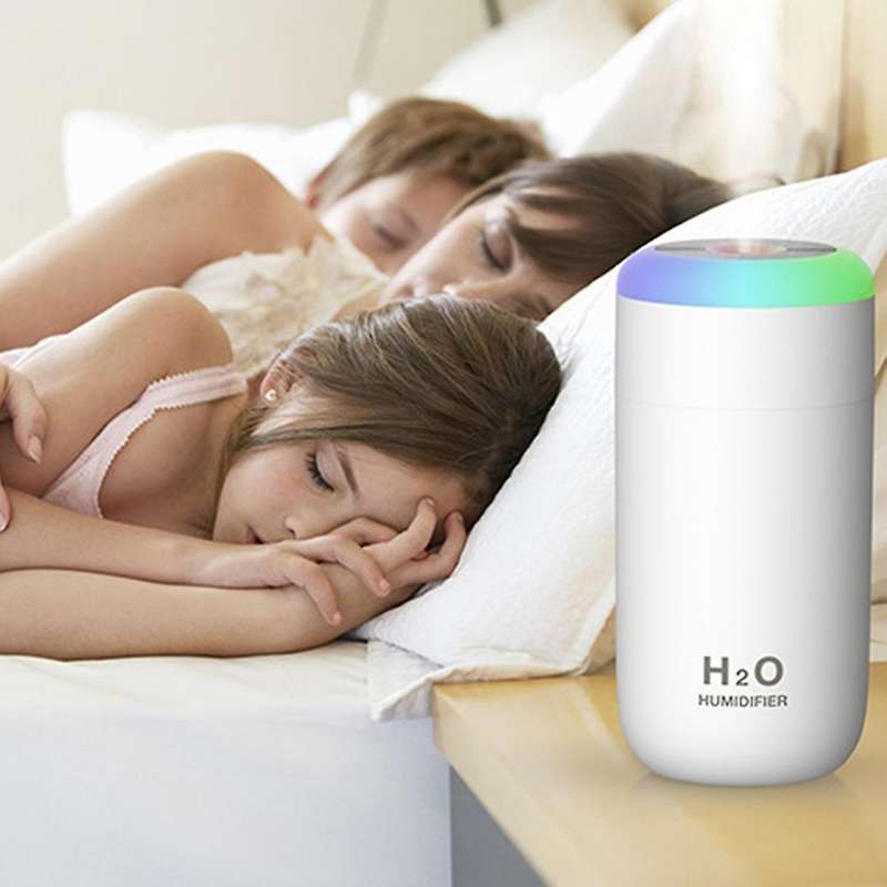 350ml Large Capacity Air Humidifier Rechargeable Mist Diffuser,pink