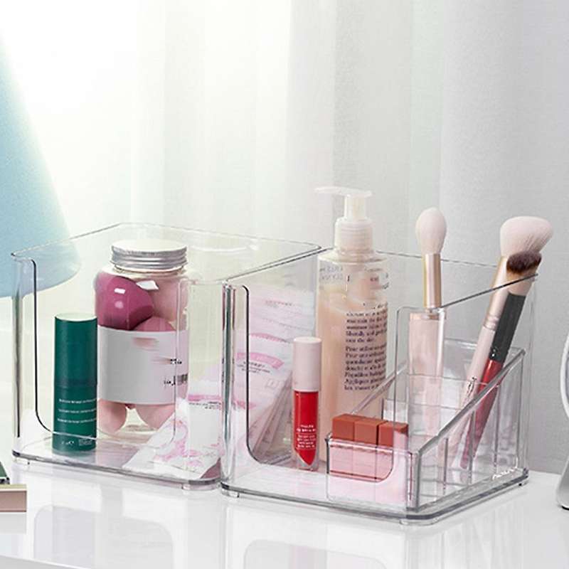 Make Up Storage Box Large-capacity Transparent Can Be Superimposed S