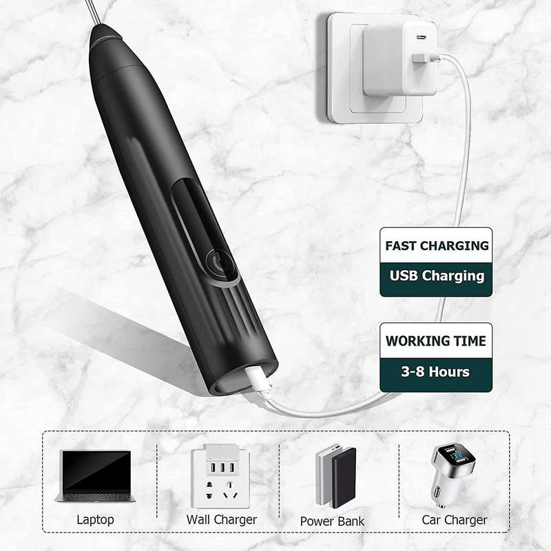 Milk Frother Electric Wand,for Coffee Cappuccino Latte Hot Chocolate