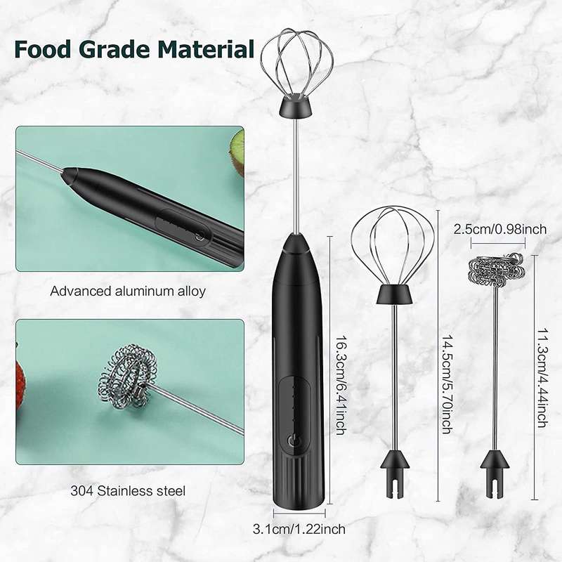 Milk Frother Electric Wand,for Coffee Cappuccino Latte Hot Chocolate