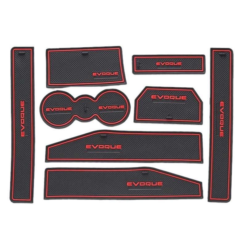 8pcs Car Door Mat Rubber Mat for Range Rover Evoque 2012-2018