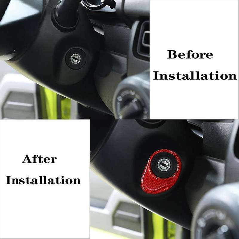 Car Ignition Key Switch Trim for Suzuki Jimny 2019- 2022 ,red