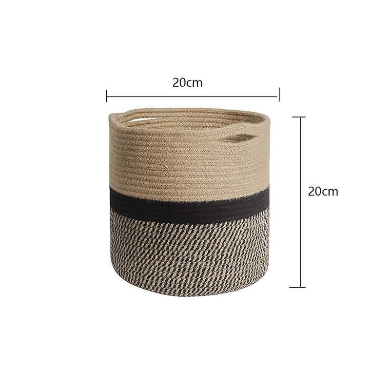 Organizer Basket Cotton Rope Woven Storage Box Cotton Rope Basket