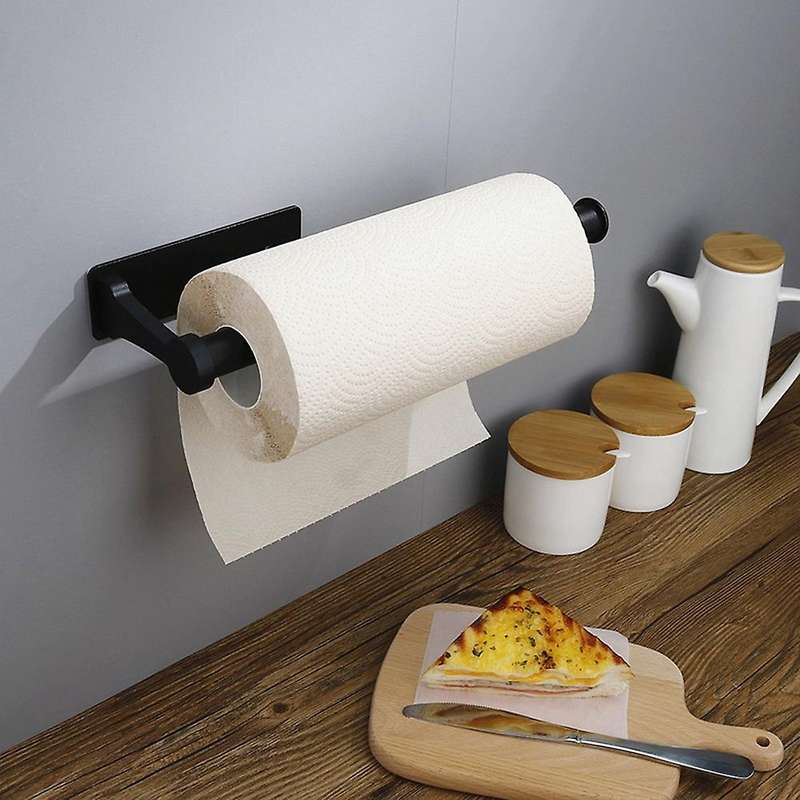 Paper Towel Holder Under Cabinet Self Adhesive, Bathroom Towel Rack C