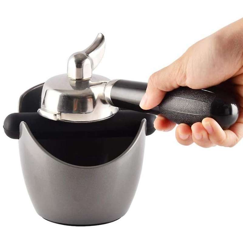 Knock Box for Espresso Coffee Grounds Coffee Grounds Knock Box,gray