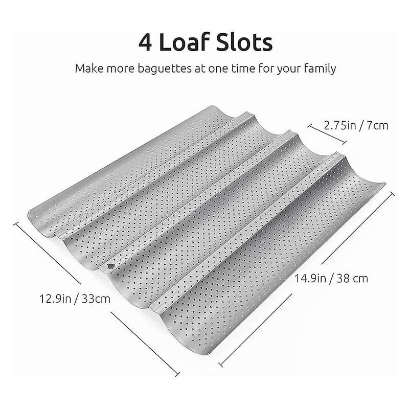 Perforated Pan 15 X 13 Inches Wave Baking Mold,nonstick