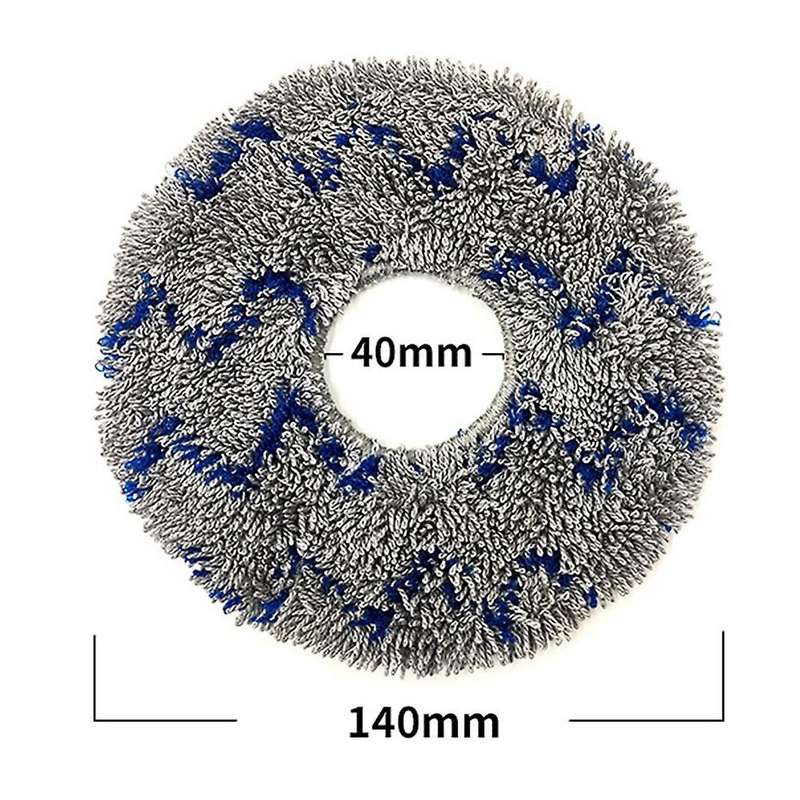 6 Pcs Mop Cloth Pads for Ecovacs T10 X1 Turbo Robot Vacuum Cleaner