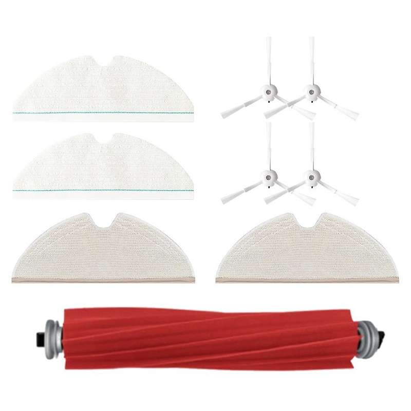 9pcs for Roborock T8/q7 Max / Max+ Washable Mop Cloth Main Side Brush